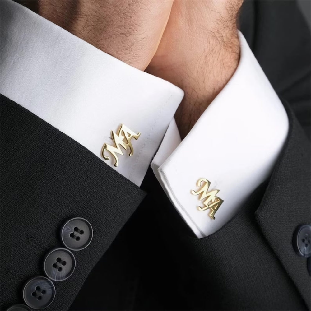 Personalized Initial Letter Cufflinks - Navya Jewels