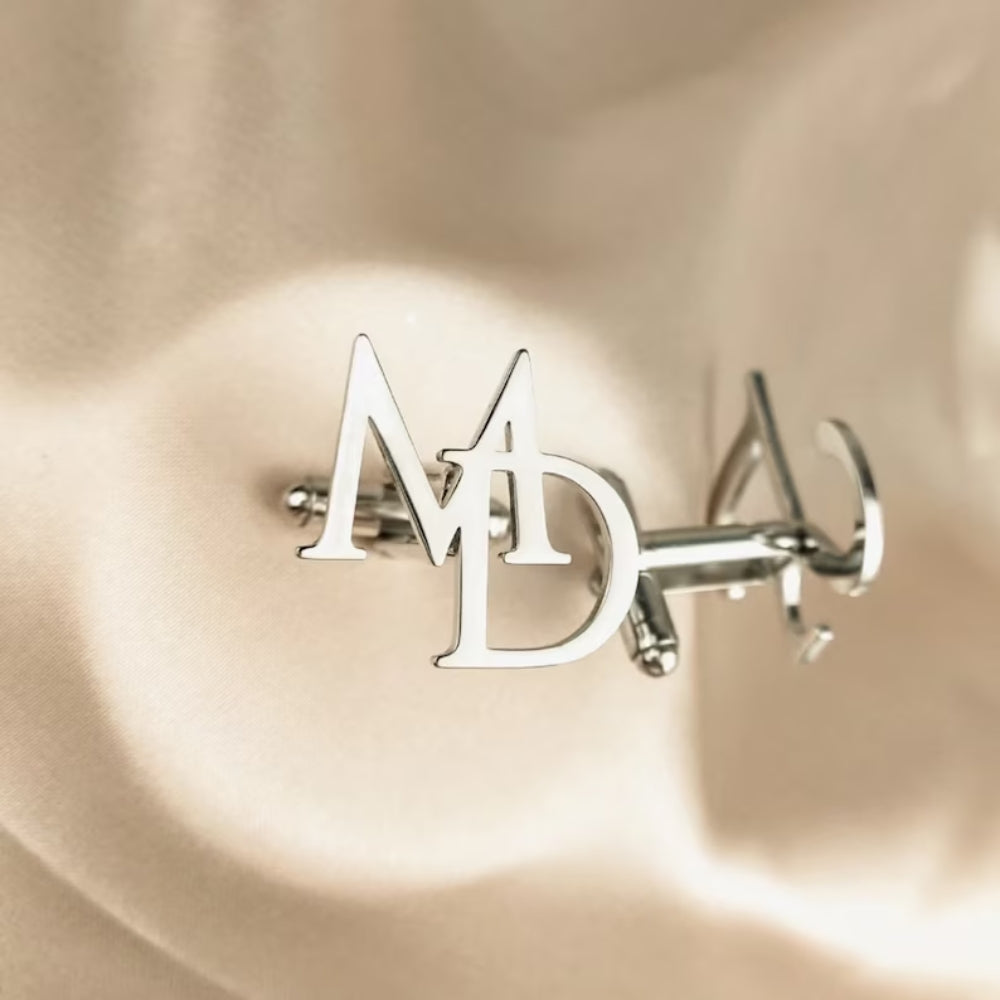 Personalized Initial Letter Cufflinks - Navya Jewels