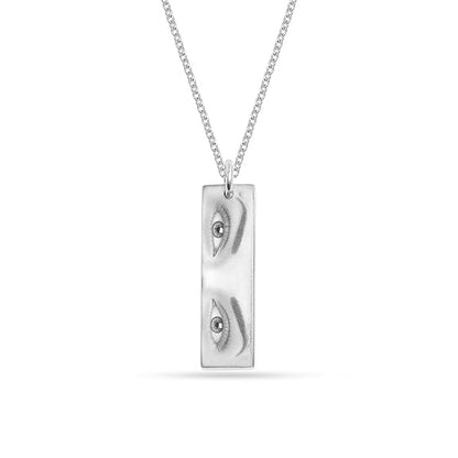 Personalized Eyes Engraved Necklace for Women