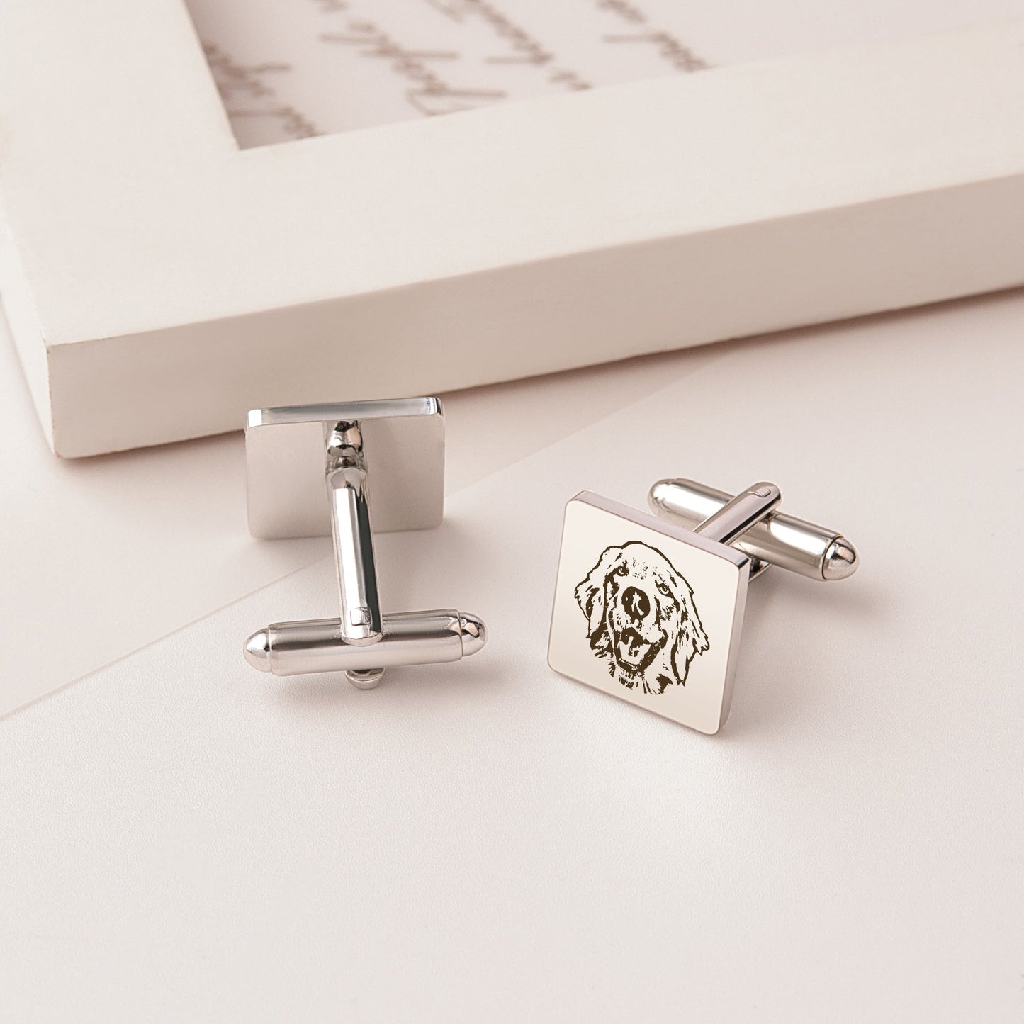 Personalised Engraved cufflink for men Navya Jewels