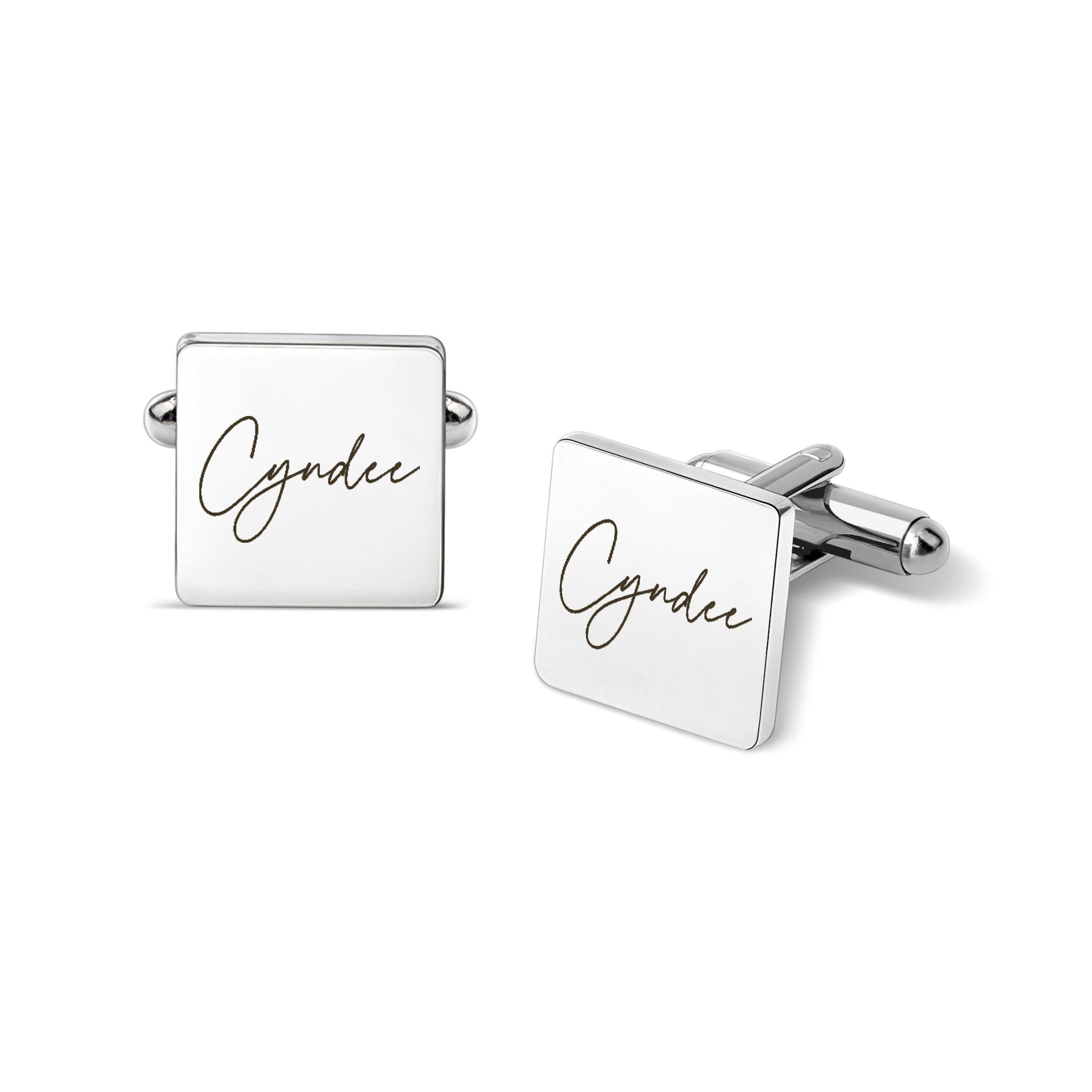 Personalised Finger print engraved cufflink for men Navya Jewels