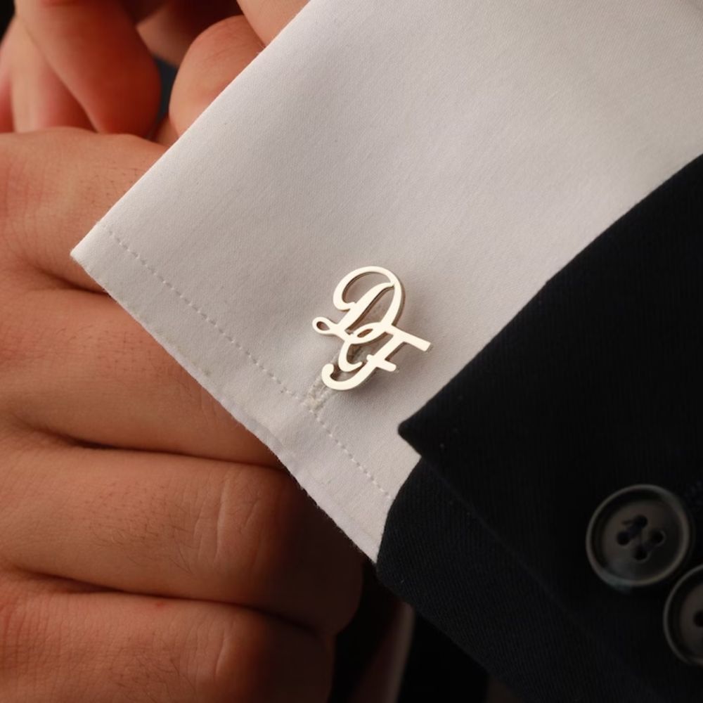 Initial Letter Custom Cufflinks - Navya Jewels