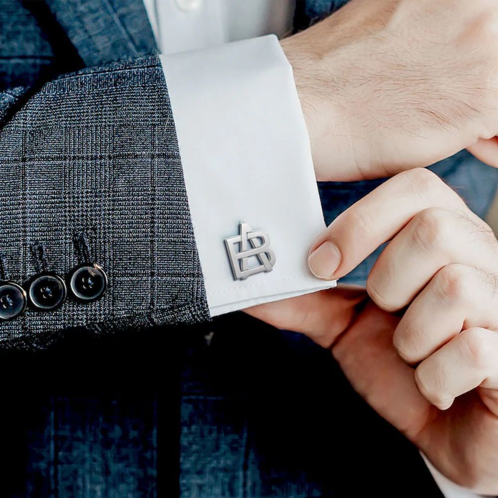 Monogram Overlapping Initial Cufflinks - Navya Jewels