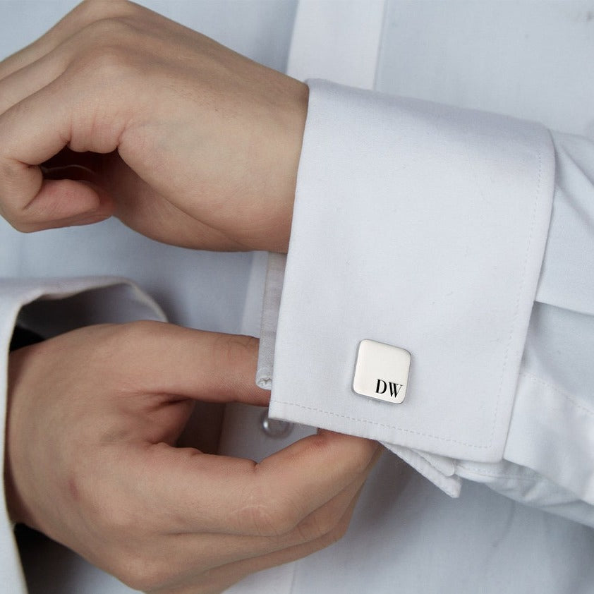 Personalized Engraving Square Cufflinks - Navya Jewels