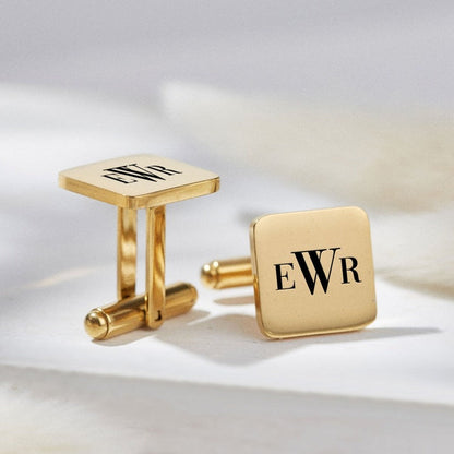 Personalized Engraving Square Cufflinks - Navya Jewels