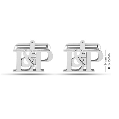 Personalized Initial Groom Wedding Cufflinks For Men And Boys - Navya Jewels