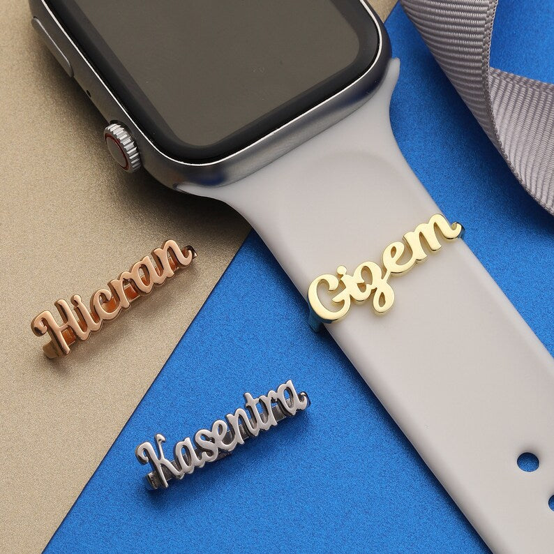 Personalized Name APPLE WATCH Band Charm - LuxuryBring