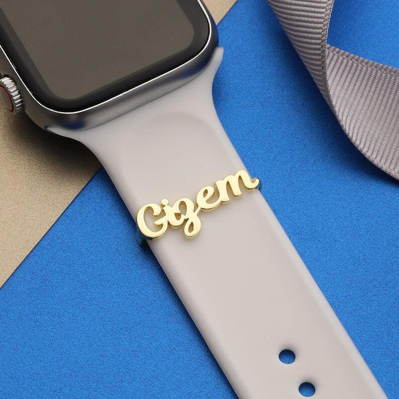 Personalized Name APPLE WATCH Band Charm - LuxuryBring