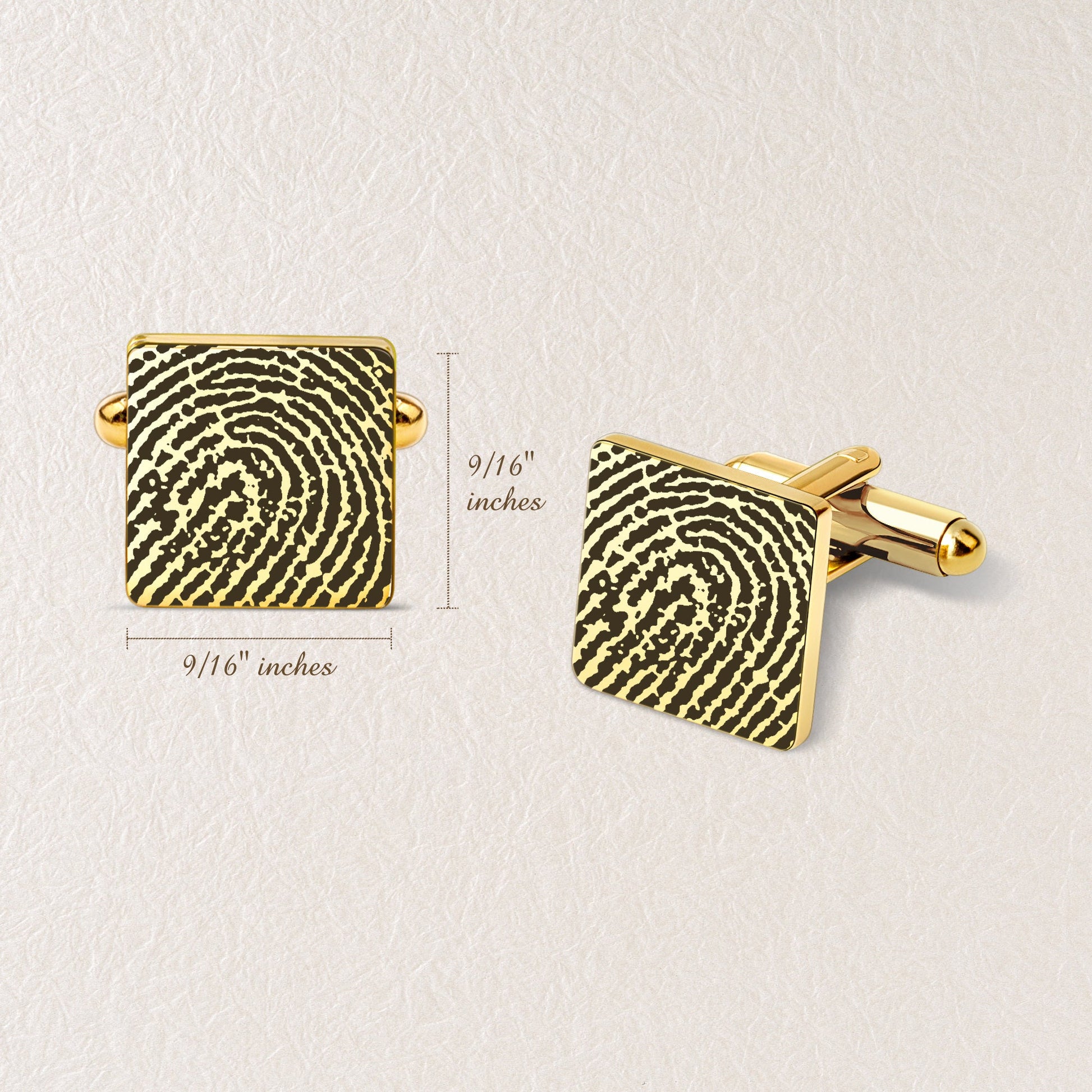 Personalised Finger print engraved cufflink for men Navya Jewels