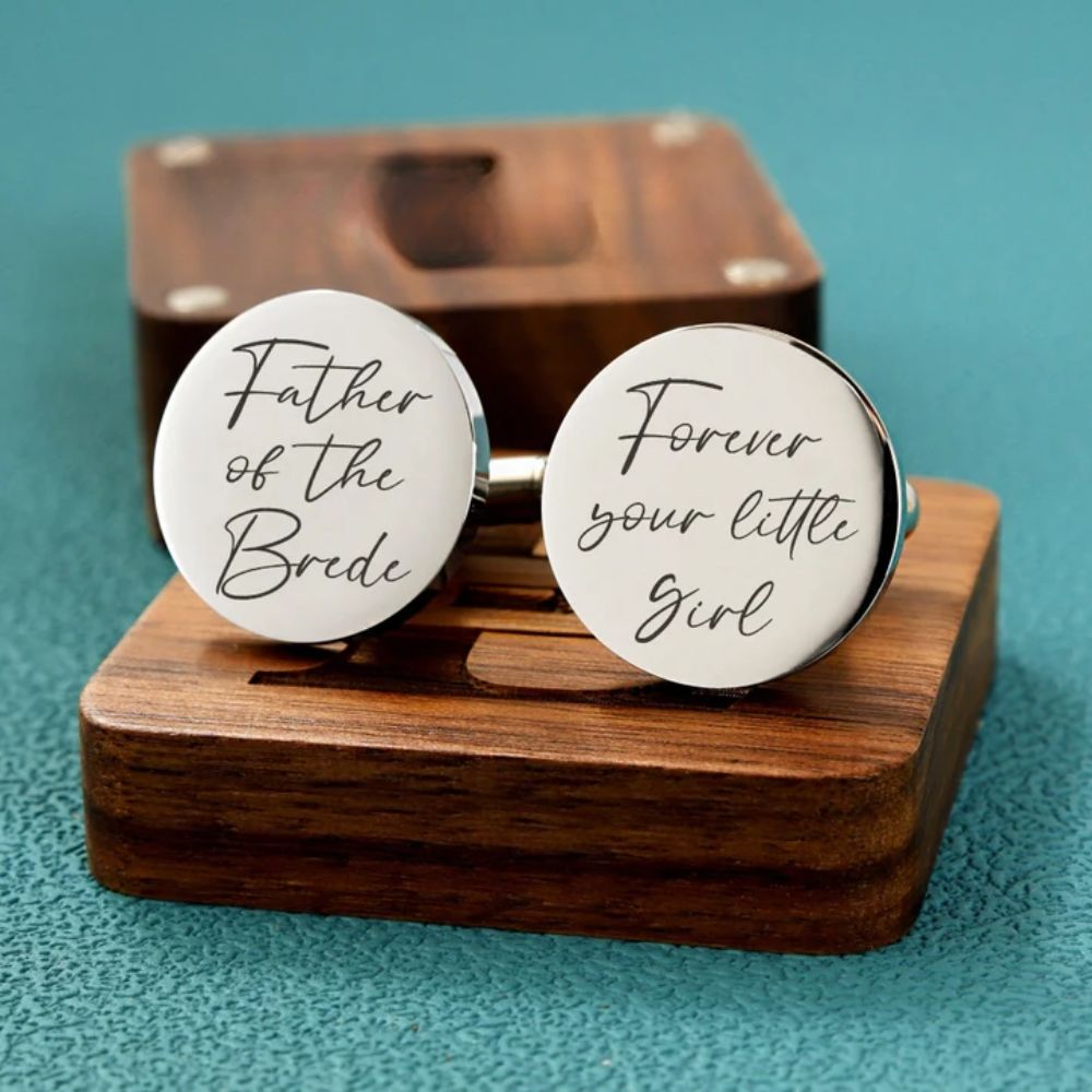 custom-engraved cufflinks - Navya Jewels